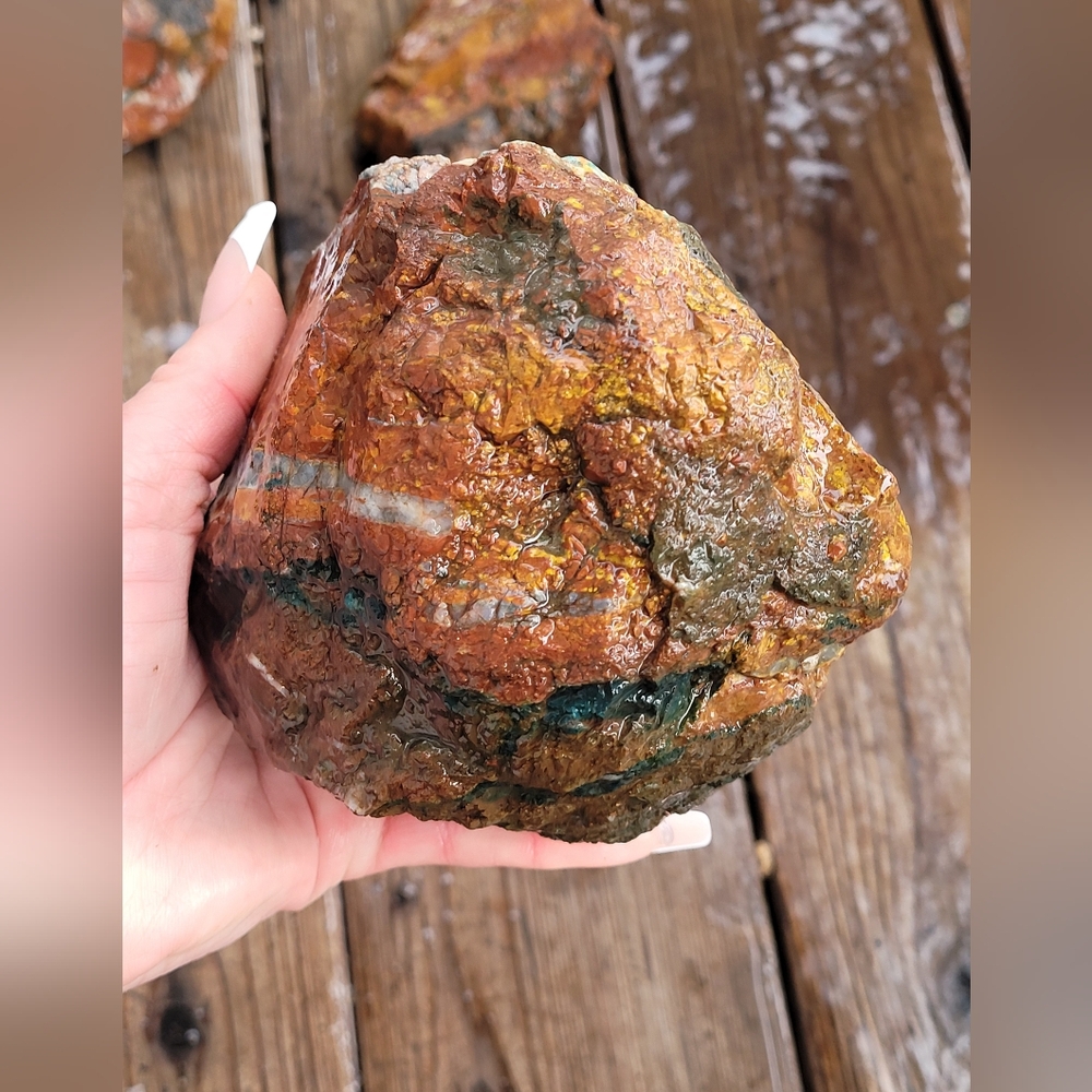Colorful Rough Natural Jasper - Picture 4 of 16
